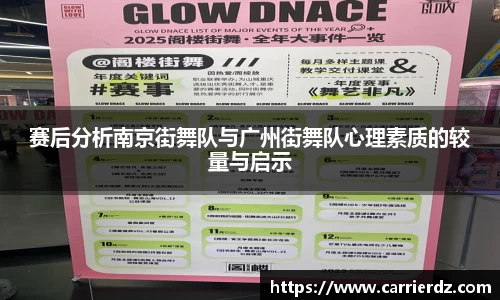 赛后分析南京街舞队与广州街舞队心理素质的较量与启示